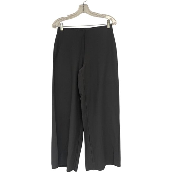 Eileen Fisher Womens Pants XS Wide leg Ankle Graphite Gray Stretch NWT - Picture 1 of 8